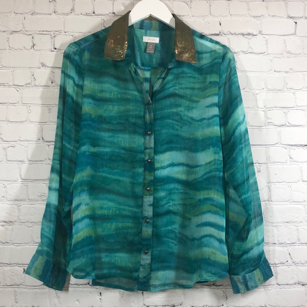 Chicos top with sequin